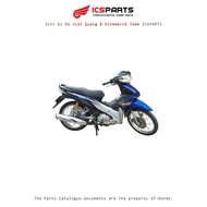 Plastic Set - Cover - Early 2009 Honda Wave 110Rs Blue 206 E1 E2 E3 E4-A