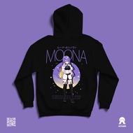 Moona Hoshinova ch Moonafic Dewi Bulan Hololive Indonesia Area 15 Holo ID Hoodie Kaos Anime Vtuber A