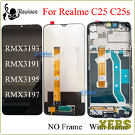 [XERS] Original Black 6.5 " For OPPO Realme C25 Realme C25s LCD Screen Display Touch Panel Digitizer