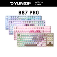 YUNZII B87 Wireless Mechanical Gaming Keyboard QMK VIA 80% Gasket Mount Hot Swap RGB Bluetooth Mac/W