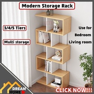 Dream Home 3/4/5 Tier Storage Rack Wooden Ikea Rack Book Shelf Rack Rak Buku Ikea Kayu Murah Ready Stock