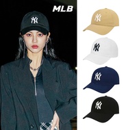 แท้100% MLB หมวก UNISEX รุ่น NY YANKEES ROOKIE BALL CAP/ badge big /mlb hat/hat caps MLB หมวกแก็ป หมวกเบสบอล