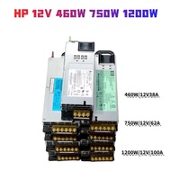HP 460W 750W 1200W PSU 12V 38A  62A 100A Server Power Switch Power Monitoring DC Silent High Efficiency Power Supply