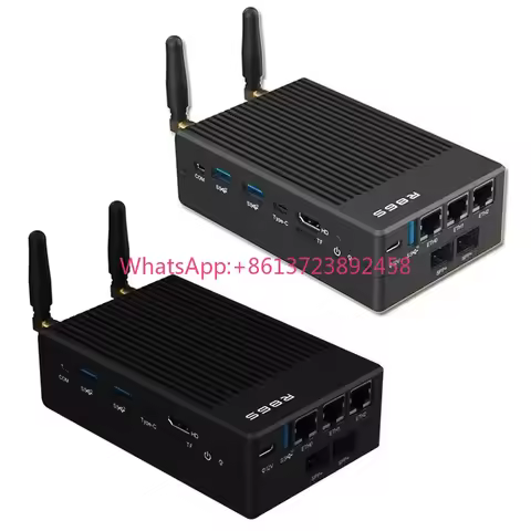 Upgraded R86S-N Mini Router 12th Generation Intel N100 N305 10G 10 Gigabit WiFi 6 Gigabit 2.5G