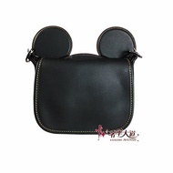 COACH X DISNEY 黑色牛皮斜背包 F59369