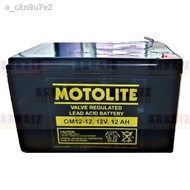 New✇⊕▧Motolite Battery 12V 12Ah OM12-12 12 Volts 12 Ampere Rechargeable E-Bike Wheelchair Elevator B