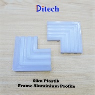 SIKU Hollow Aluminum Frame Plastic Elbow - Spigot Frame Kitchen set Aluminum Profile Frame Connectio