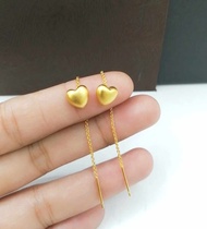 10k gold tictac earrings clover leaf shooter earrings