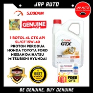 Genuine Mineral Engine Oil Fluid Castrol GTX 15W-40 15W40 15W 40 4L Minyak Hitam Original Enjin Petr