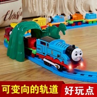 [Electric Train Toy Track] Thomas Train Toy Track Electric Locomotive Alloy Train Model Boy Children