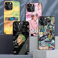 KPOP G-DRAGON GD  02 Glass Phone Case For IPhone 16 15 14 13 12 11 Pro XR XS Max Plus Mini X XR 8 7 