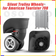 Set of 2 Trolley Wheels Silent Luggage Suitcase Wheels eplacement for Tourister 79B