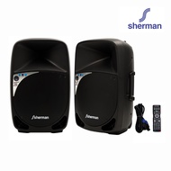 Sherman ชุดลำโพงขยายกลางแจ้ง ขนาด 15 นิ้ว รุ่น SB-55B4
