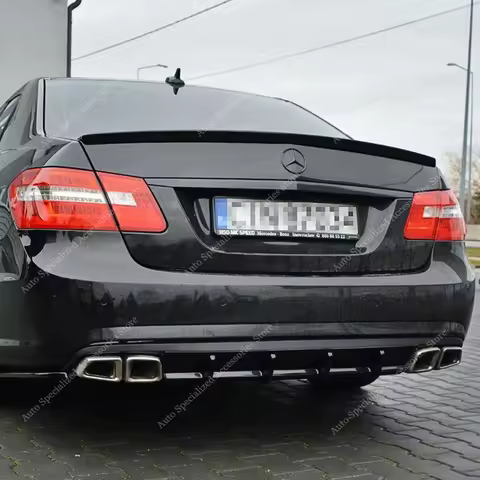 For Mercedes W212 E63 Style Rear Spoiler Wing E-Class E200 E250 E300 E400 E500 Saloon Rear Trunk Spo