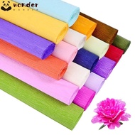 WONDER Flower Wrapping Bouquet Paper, Production material paper Thickened wrinkled paper Crepe Paper,  Handmade flowers DIY Packing Material