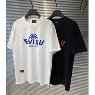 T-Shirt Bercetak Lelaki dan Wanita Evisu, T-Shirt Perniagaan, Baju Lengan Pendek, T-Shirt Kasual, T-