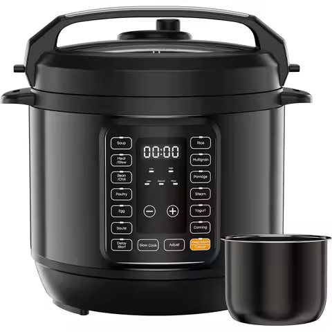 16-in-1 Electric Pressure Cooker, 6QT Programmable Multi Cooker with 12 Presets, Soup Steam Yogurt, 