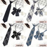 JK tie suit college style student school uniform shirt bow tie femaleJK领带套装学院风学生校服衬衫领结女懒人免打领带男日系制服领