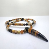 TASBIH KALUNG KOMBINASI LIONTIN MODEL TARING