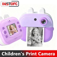 Kids Camera Instant Thermal Printer 48MP Rear Camera Support Timer Shooting Video Recording