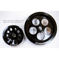 Honda B-series - P.Steering / Alternator (2pc) (Pro Balancing) - Works Crank Pulley - Works Engineer