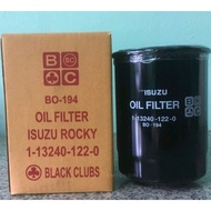Oil Filter Isuzu Rocky 165hp (6BG1) Large Hole Esu 165 Horsepower (6BG1)