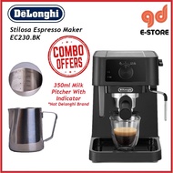 DeLonghi EC230BK Replace Model ECP3321 Manual Coffee Espresso Machine (Black) EC230.BK