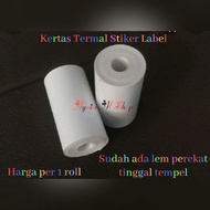 58MM THERMAL STICKER PAPER suitable for 58MM Label printer