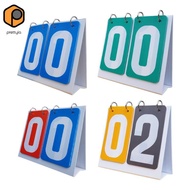 prettyia Sports Scoreboard 2 Digit Flip Number Score Board for Competition Basketball