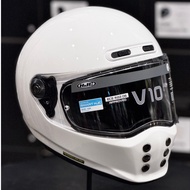 HJC V10 Vintage Full Face Single Visor Helmet for Motorcycle