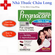 (With QR + extra stamp) Pregnacare Him & Her Conception fertility pills