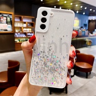 For Samsung Galaxy A10S A20S A01 Core A02 A11 A21S A31 A50 A51 A71 A12 A32 A52 A72 Phone Case Gradient Glitter Bling Silicone Cover Transparent With Lens Protection Shockproof Phone Casing Hot Sale