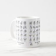 Mug SIGN LANGUAGE ALPHABET