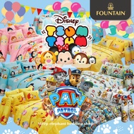 Set DISNEY TSUM & PAW PATROL ️ "" Bedsheet + Duvet Brand Fountain