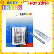 Intex 59632NP Vinyl Cement Repair Kit with Patch for Swimming Pool, Air Bed,Toys