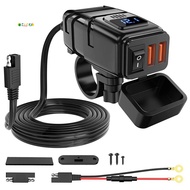 Motorcycle USB Charger 6.8A Quick Charge 3.0 Dual USB Motorcycle Phone Charger Motorcycle Accessorie