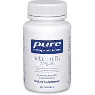 Pure Encapsulations Vitamin D3 Vegan, 120 Capsules
