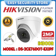 HIK HIKVISION 2.0MP 1080P Full HD Indoor IR INFRARED Dome 2MP Camera 4 IN 1 DS-2CE76D0T-EXIPF Suppor