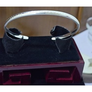 F0037: 999.9gelang perak, berat 12.57g, saiz cincin: 55.3__65.7mm, lebar: 3.3mm, harga: Rm252