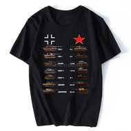 WW2 Tanks German Soviet Tiger I Tiger II IS-3 T-34 T-Shirt Men Cotton Tshirt Summer Funny Tops Tees 