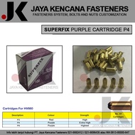 Superfix - PL 22 (P4) 5.6 / 15 Purple Cartridge Untuk Paku Ramset