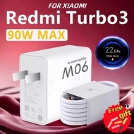 For 90W Xiaomi Turbo Charge 6A Cable Redmi Turbo 3 K70E Xiaomi 14 13 Ultra Poco F6 Pro Smart Adapter