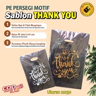 (content 50pcs) PE PLONG Plastic packing Uk 20x30 thick 0.7 Glossy Motif Thank You olshop Plastic Ch