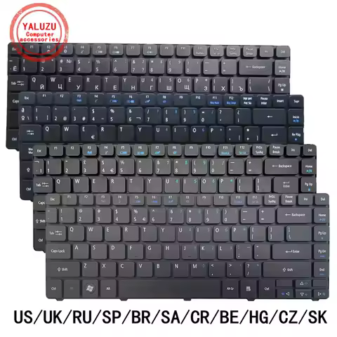US/UK/RU/SP/BR/SA/CR/BE/HG/CZ/SK Laptop Keyboard For ACER 4738/Z/ZG 4739/Z 4740/G 4741/G 4743/G 4745