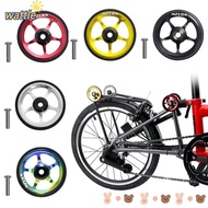 WATTLE 60mm Folding Bike Easy Wheel Cycling Parts Bike Rear Rack Flat Wheel Ultralight Sealed