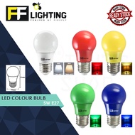 FFL Led Colour Bulb 5W E27 Day Light/Warm White/Red/Yellow/Green/Blue#FF Lighting#E27 Bulb#Led Bulb#Color Bulb#Mentol
