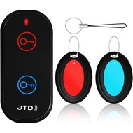 JTD Key Finder with 2 Receivers, 1 Lost Wireless Car Tracker Keychain 130ft 85dB RF Keys Locator Tra