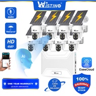 WIstino ครบชุดกล้องวงจรปิดไร้สายพลังงานแสงอาทิตย์ชาร์จพลังงานแสงอาทิตย์การจดจำใบหน้ากล้องวงจรปิดครบช