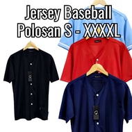 Plain Baseball Jersey for Men and Women, dryfit Material, SML 2XL 3XL 5XL - Plain Baseball Jersey - 