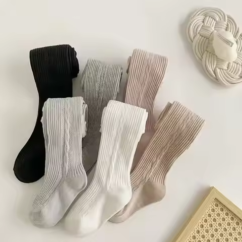 2026 Spring Tights for Girls Baby Newborn To 7 8 Years White Stockings Warm Ballet Pantyhose Childre